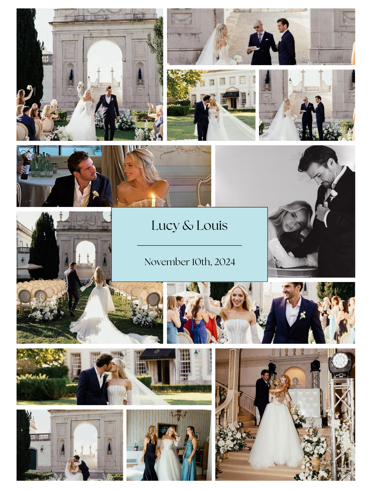 Wedding Photo Collage